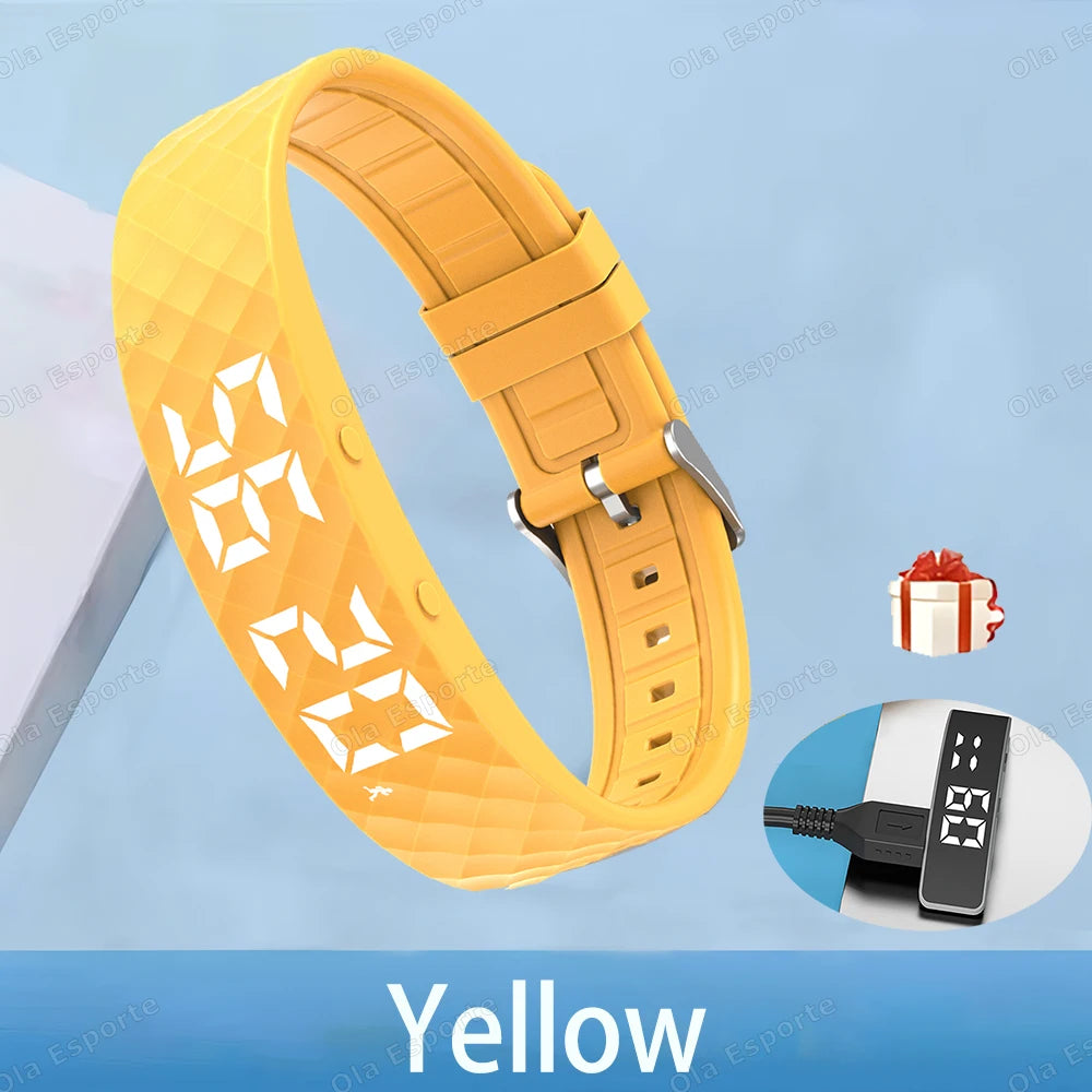 Vibrating Alarm Clock Watch Heavy Sleepers Silent Wake-Up Smart Bracelet