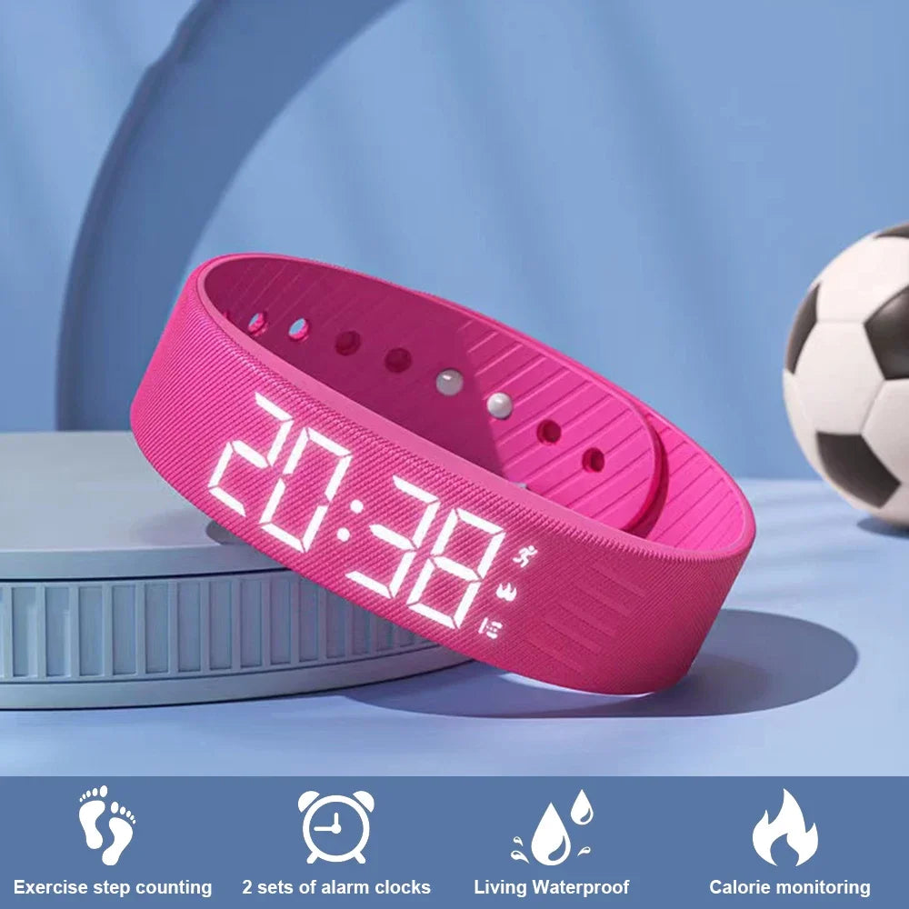 Smart Bracelet LED Digital Waterproof Smart Clock Smartband Alarm Reminder