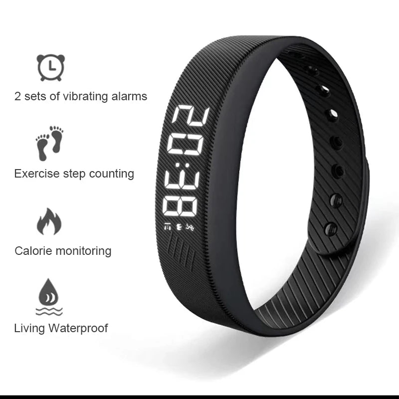 Smart Bracelet LED Digital Waterproof Smart Clock Smartband Alarm Reminder