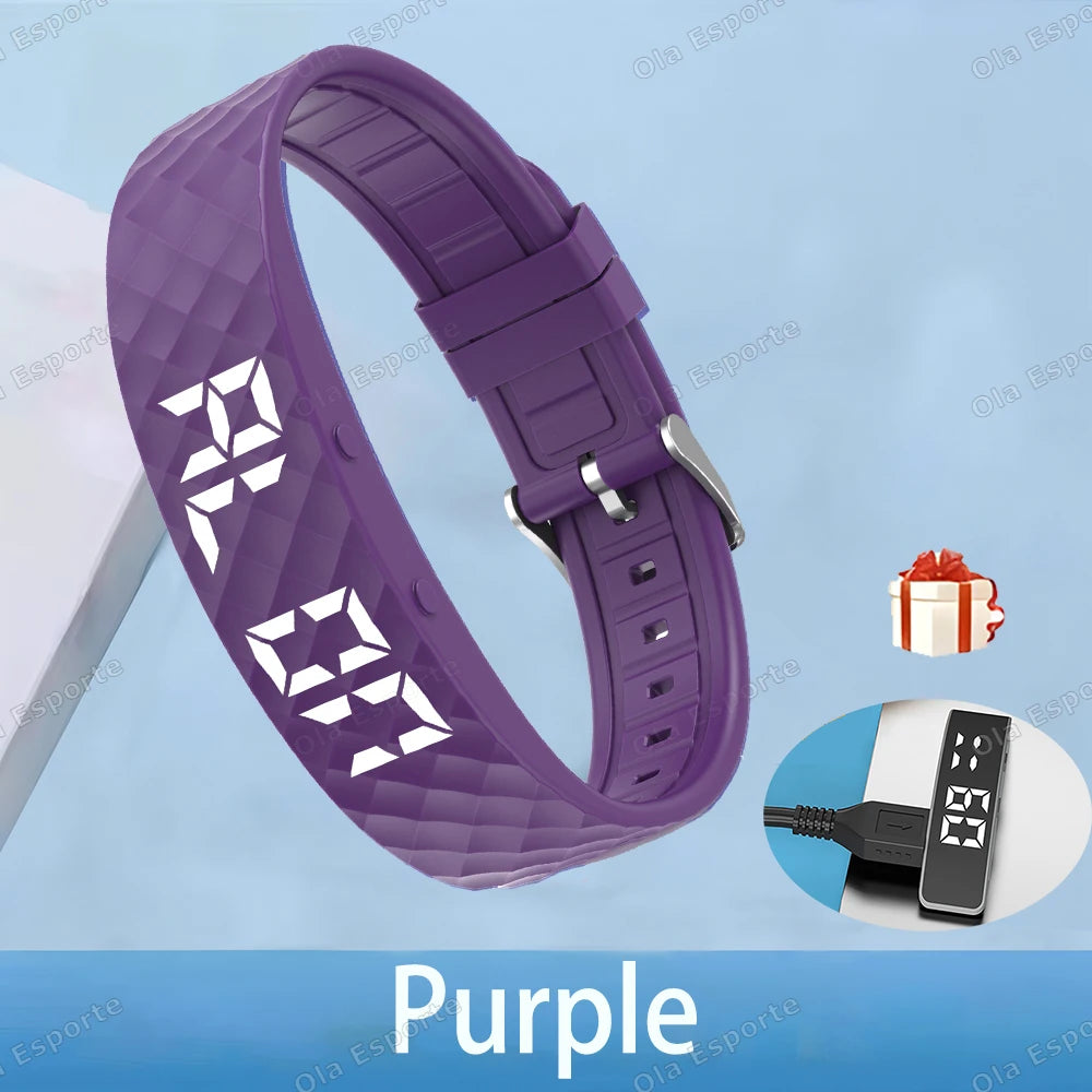 Vibrating Alarm Clock Watch Heavy Sleepers Silent Wake-Up Smart Bracelet