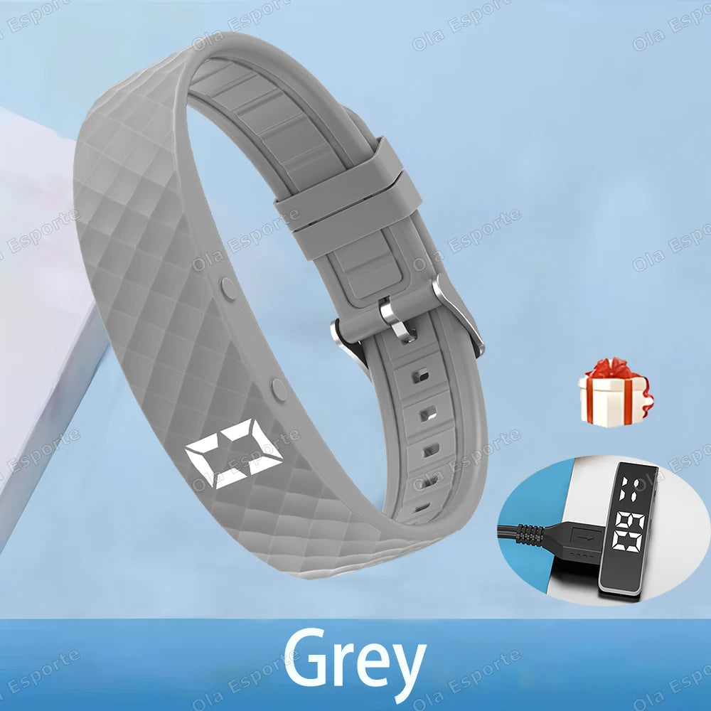 Vibrating Alarm Clock Watch Heavy Sleepers Silent Wake-Up Smart Bracelet