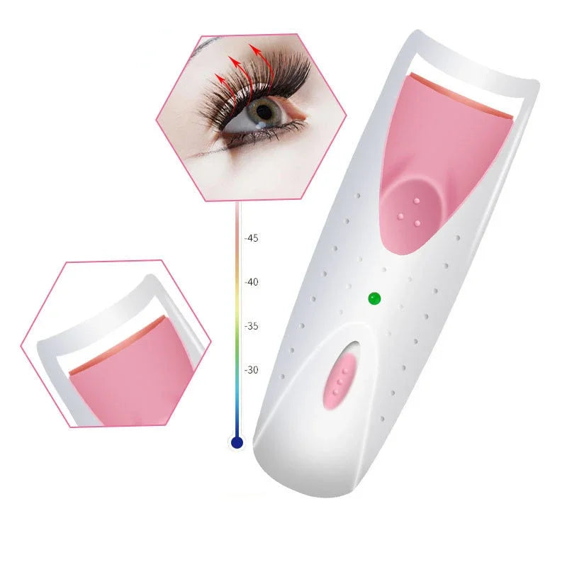 new women makeup electric heated eyelash