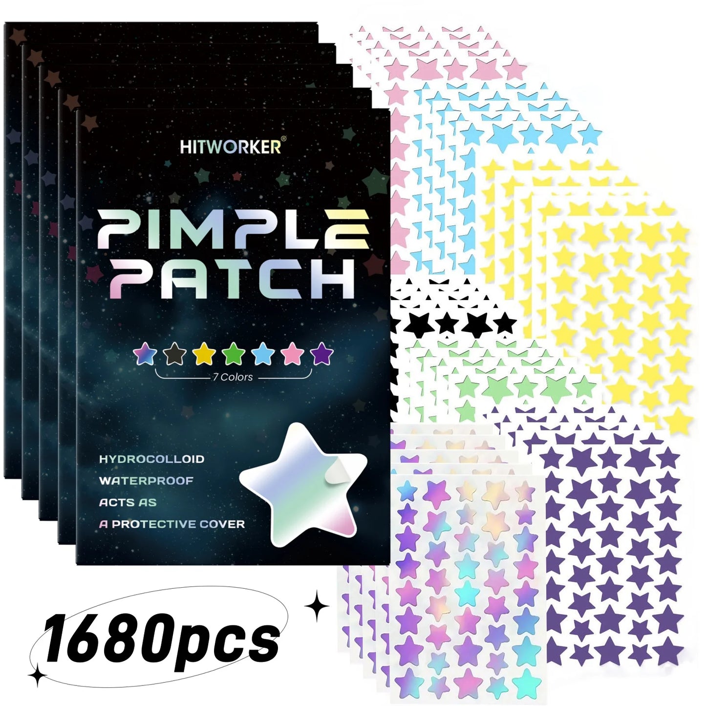 1680 Pimple Patch - Gentle and Non-Irritating, Covers Acne and Blemishes -