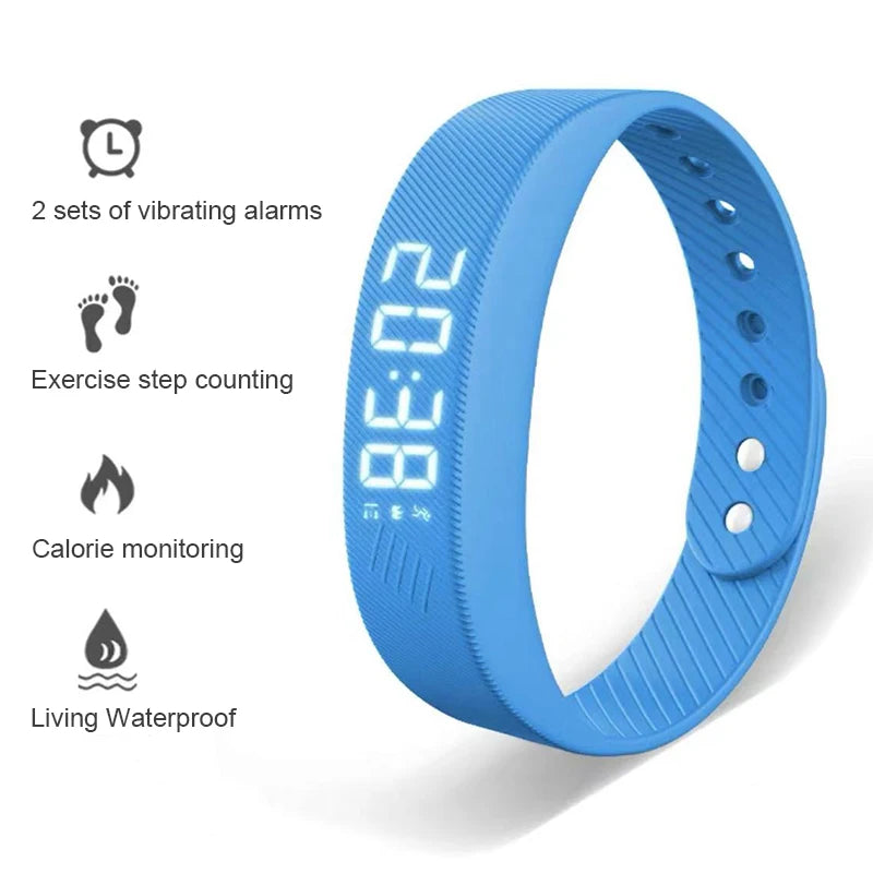 Smart Bracelet LED Digital Waterproof Smart Clock Smartband Alarm Reminder