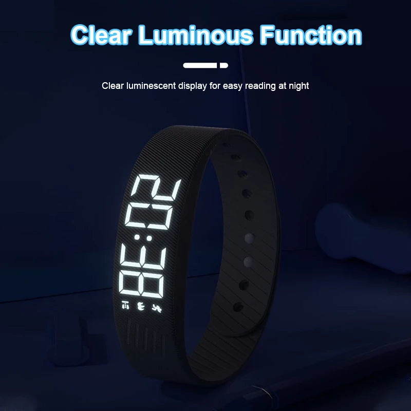 Smart Bracelet LED Digital Waterproof Smart Clock Smartband Alarm Reminder