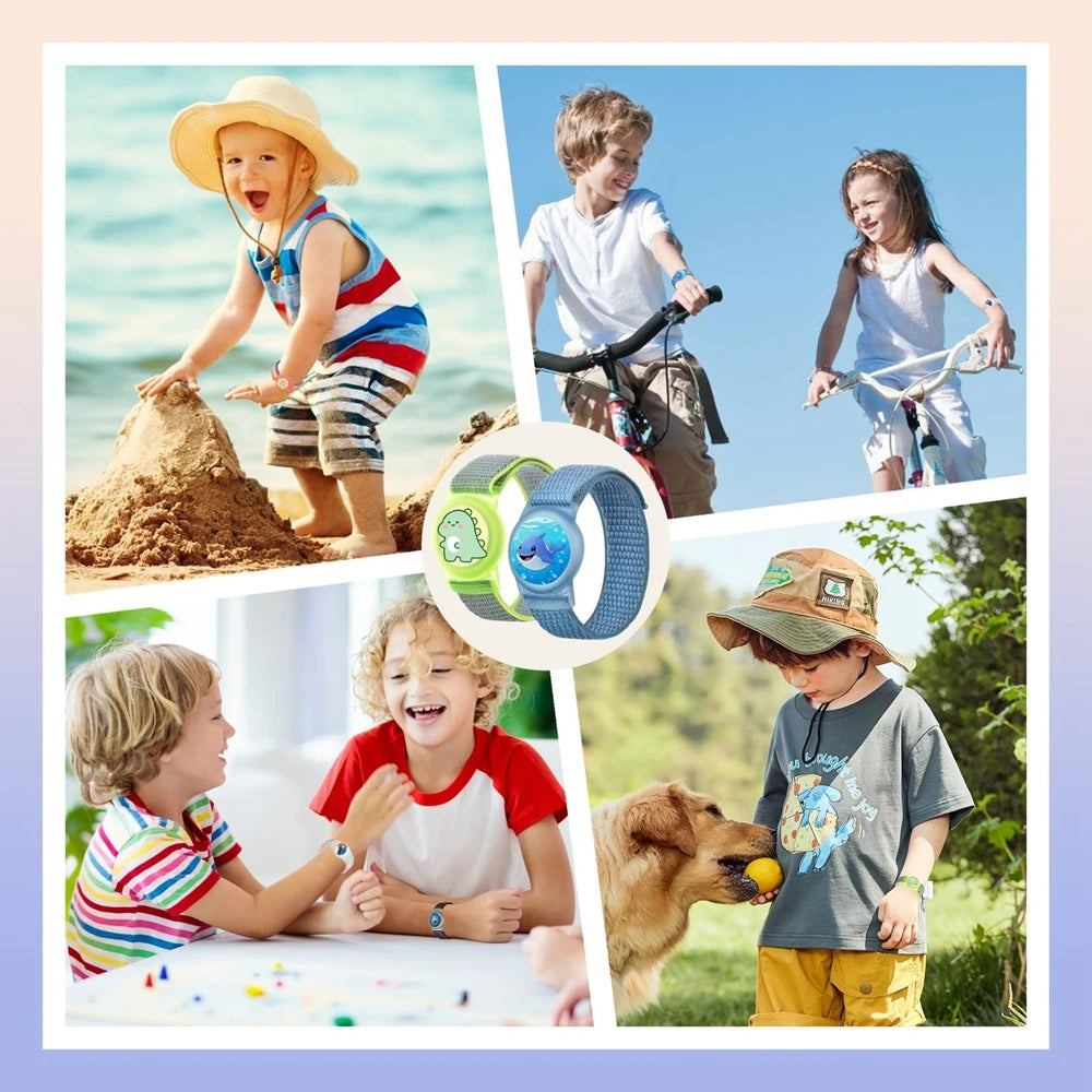 For AirTag Kids Wristband Protective Case for Air Tag GPS  tracker