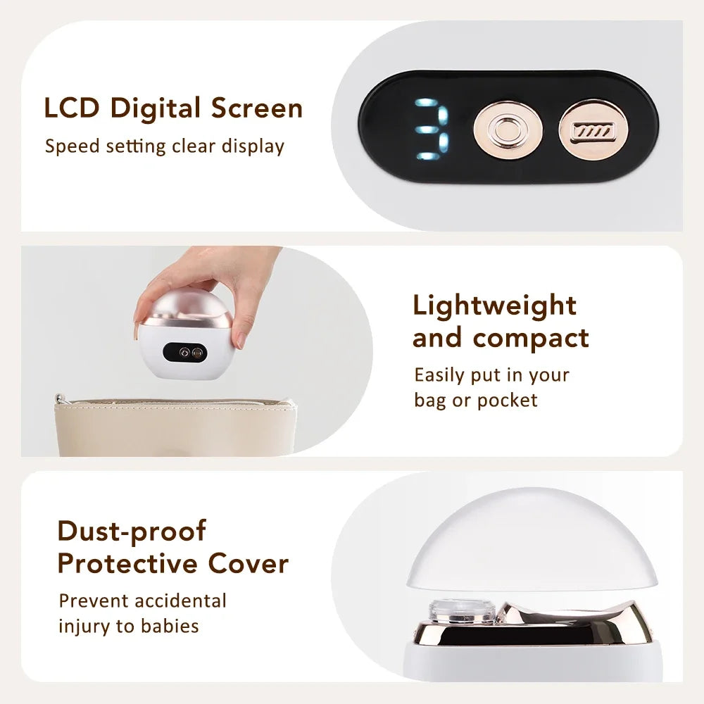 Electric Nail Clipper 2 in 1 Automatic Trimmer