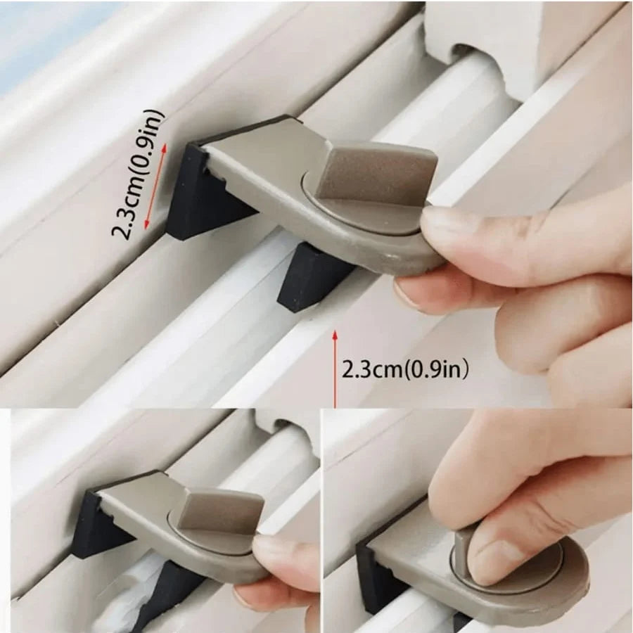 No-Drill Sliding Door Lock, Child Safety ,