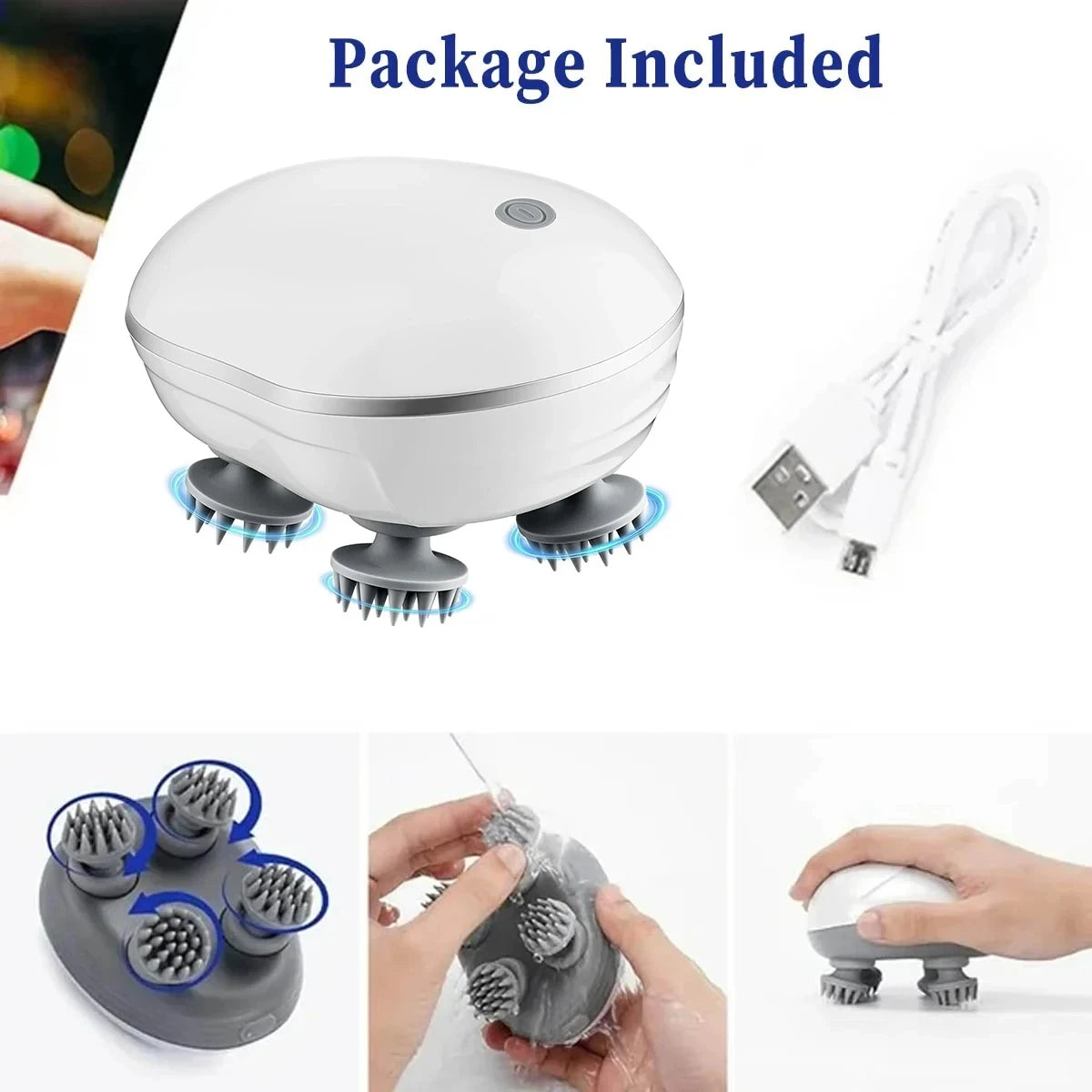 Head Massager with Adjustable Speed for Scalp Massage