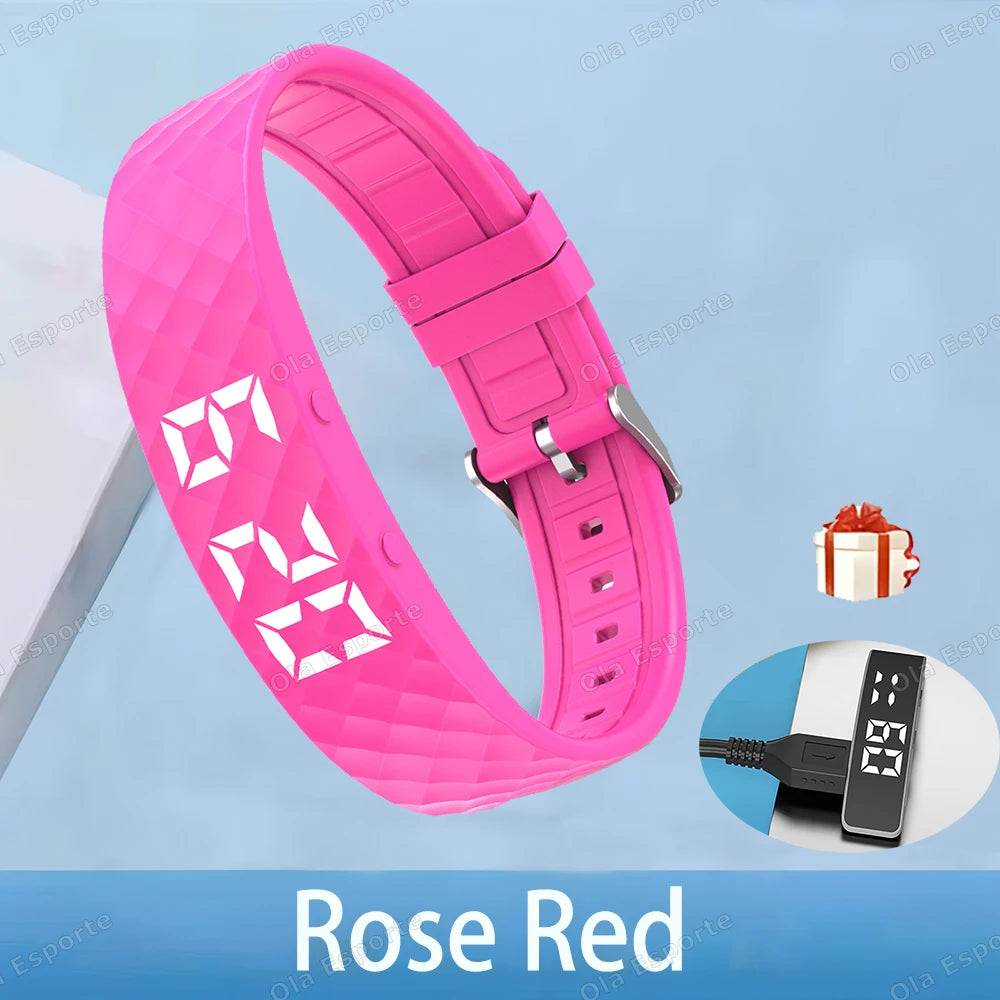 Vibrating Alarm Clock Watch Heavy Sleepers Silent Wake-Up Smart Bracelet