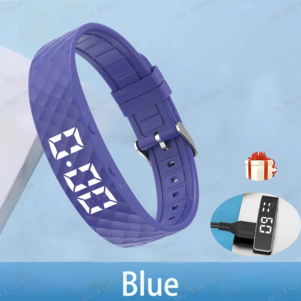 Vibrating Alarm Clock Watch Heavy Sleepers Silent Wake-Up Smart Bracelet