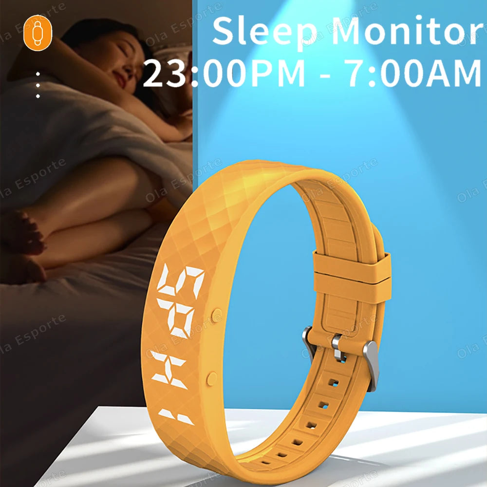 Vibrating Alarm Clock Watch Heavy Sleepers Silent Wake-Up Smart Bracelet